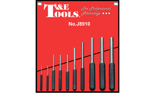 10 Piece Roll Pin Punch Set