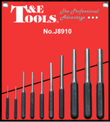 Load image into Gallery viewer, Roll pin Punch Set 10pc, 3/32" - 1/2"