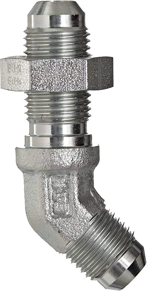 45 DEG BULKHEAD -20AN BLACK NUT SEPERATE