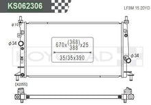 Load image into Gallery viewer, Performance Koyo Radiator, Mazda 3, MPS, 2.3L Turbo, 09/13, 25mm, (KS062306)
