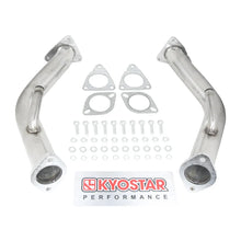 Load image into Gallery viewer, Kyostar Stainless Steels Midpipe Catted Exhaust Downpipe for Nissan 370z Infiniti G37 Q50 Q60 3.7L 2009-2017 Lower Q50 D