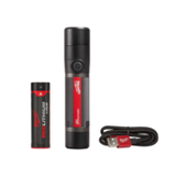 USB Rechargeable 1100L Twist Focus Flashlight Kit