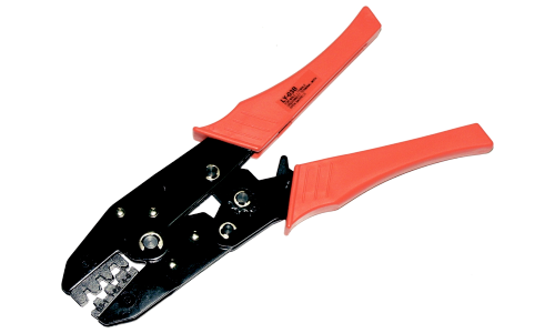 Ratcheting Terminal Crimping Pliers for Disconnect Terminals