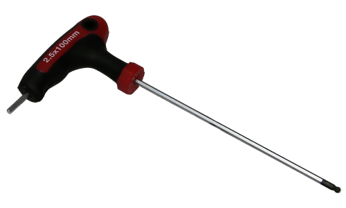 T-Handle Ball-End Hex Key 2.5 x 100mm