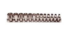 Load image into Gallery viewer, 1/4" Drive Metric Multi-Lock Socket Set, 13 Piece