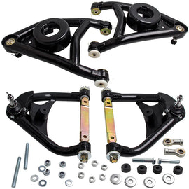 4pcs Front Upper Lower Tubular Control Arms for Chevy Chevelle El Camino Malibu 1964-1972 for Oldsmobile Cutlass