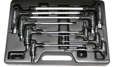 Load image into Gallery viewer, 9 Piece SAE T-Handle Ball-End Hex Key Set