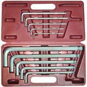 Load image into Gallery viewer, Long Arm L-Key Set 10pc SAE Ball-End