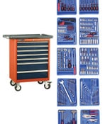 363Pc 1/4", 3/8" and 1/2" Dr. Metric Mechanics Tool Kit