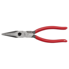 Load image into Gallery viewer, Dipped Grip Long Nose Pliers, 203mm (8") - USA Made