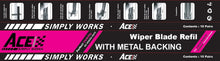 Load image into Gallery viewer, 6mm Width 28 710mm Wiper Blade Refill with Metal Backing 10 Pairs