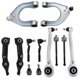 12X Front Control Arms Tie Rods Ball Joints for Mercedes Benz CLS-Class E-Class CLS500 CLS55 CLS550 2006-2009