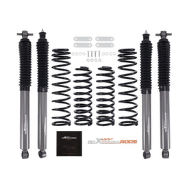 2.5 Inch Lift Kit Coil Springs and Shock Absorbers for Jeep Wrangler JK Unlimited 2WD 4WD 2007-2018