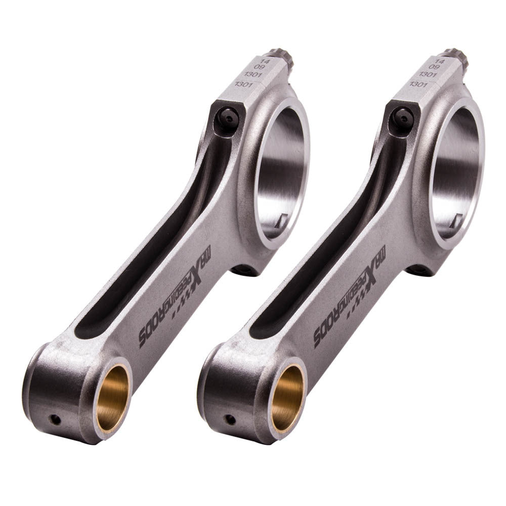 2x Racing Connecting Rods H-Beam + Bolts for Fiat 500 Old Model 2 Cylinder 118mm
