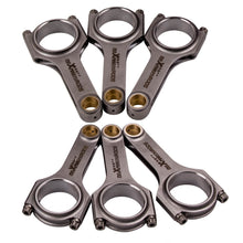 Load image into Gallery viewer, 6x Forged Steel H-Beam Connecting Rods (Set) for Alfa Romeo Conrod GTV6 75 2.5 3.0 V6