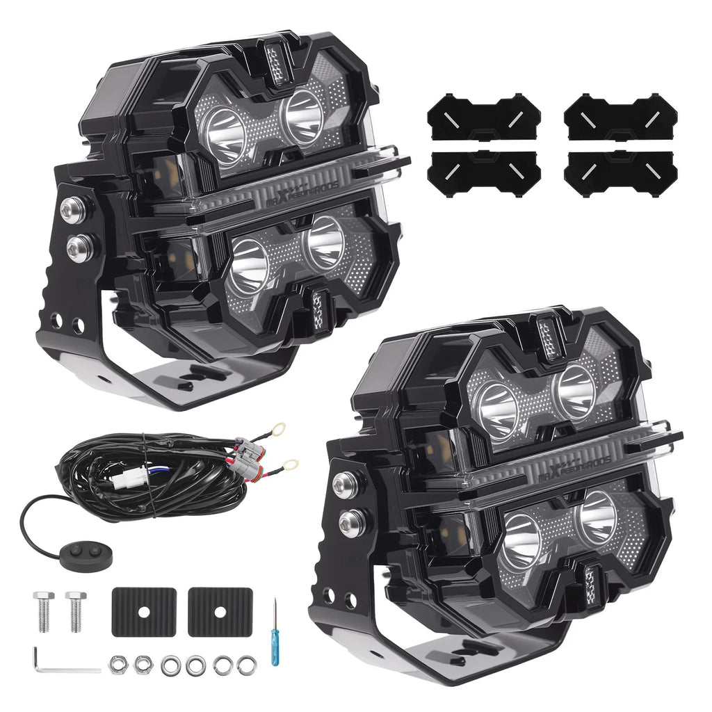 Brand New Supplier Universal 5inch LED Fog Driving Headlights 212W White Amber DRL RGB for Off-road 4X4 SUV Car