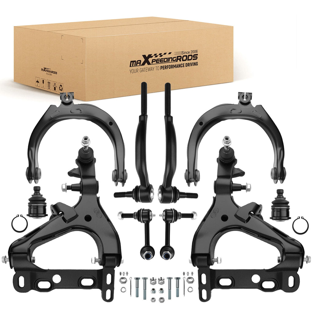Factory 10x Front Suspension Control Arms Tie Rods for Chevy Trailblazer GMC Envoy XL Oldsmobile 2002-2003