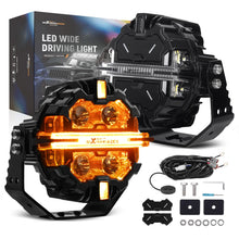 Load image into Gallery viewer, Factory Brand New 5inch Round LED Off-Road Auxiliary Light RGB DRL Amber White Spot Beam Off Road 212W 12V