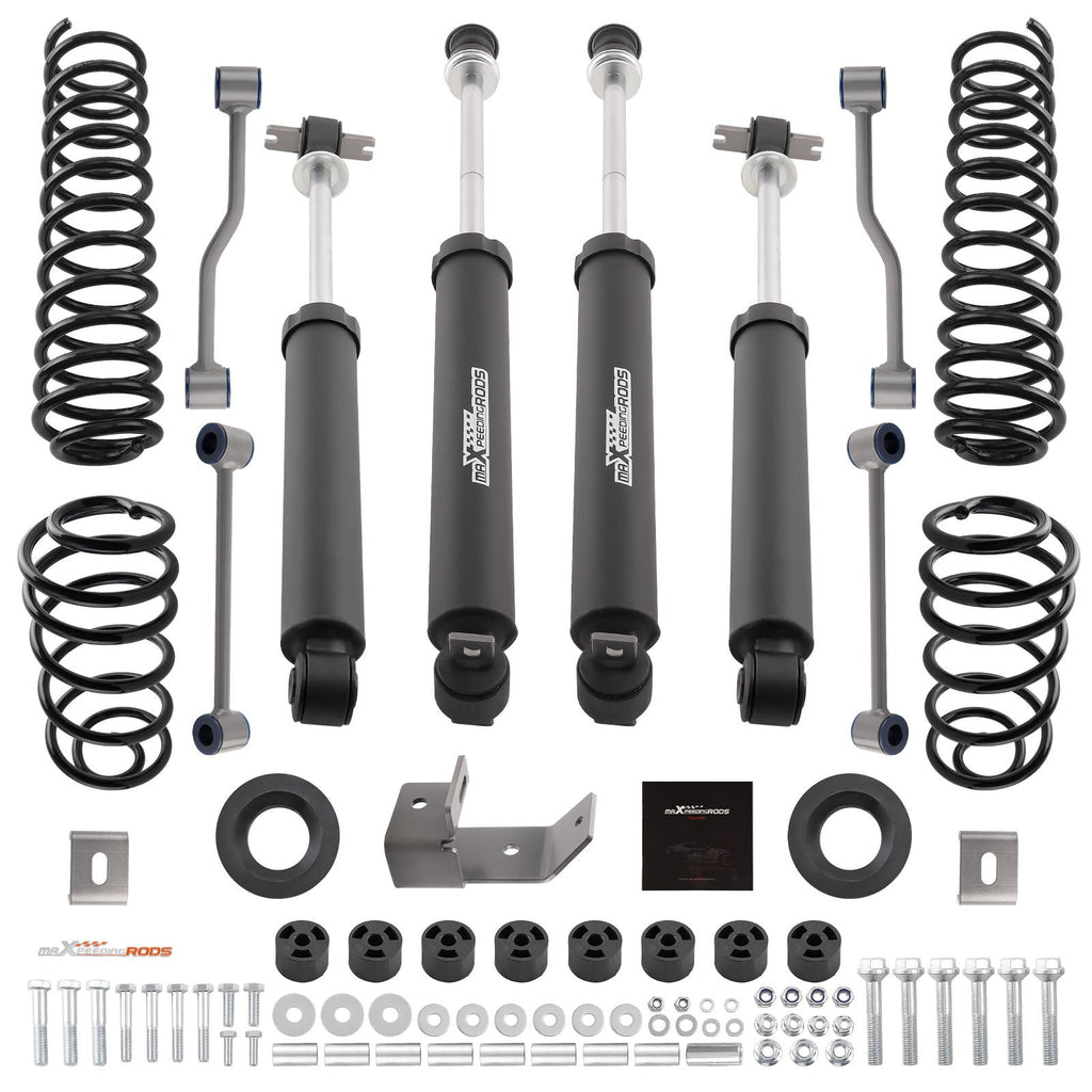 Factory Front Rear 3.25" Suspension Level Lift Kit for Jeep Wrangler TJ 1997-2002 W/ 6-Cyl Engine High Durability