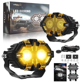 Factory Universal Off-Road Auxiliary Light for Truck SUVs 4X4S Excavator 108W/Pair 10800LM Off-road Accessories