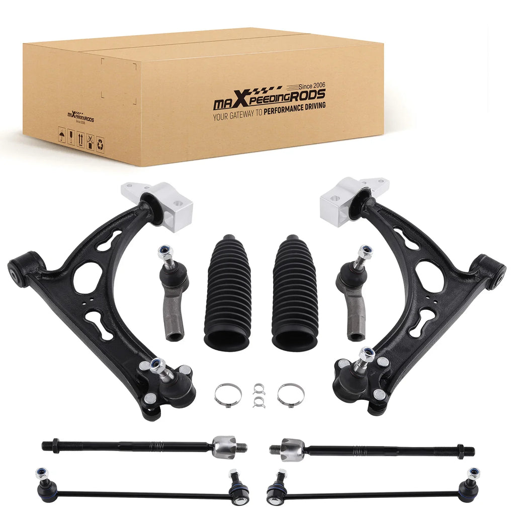 Front Lower Suspension Wishbone Control Arm Track Rod Kit for Audi A3 VW Golf V 1K1 Golf Jetta SKODA Octavia