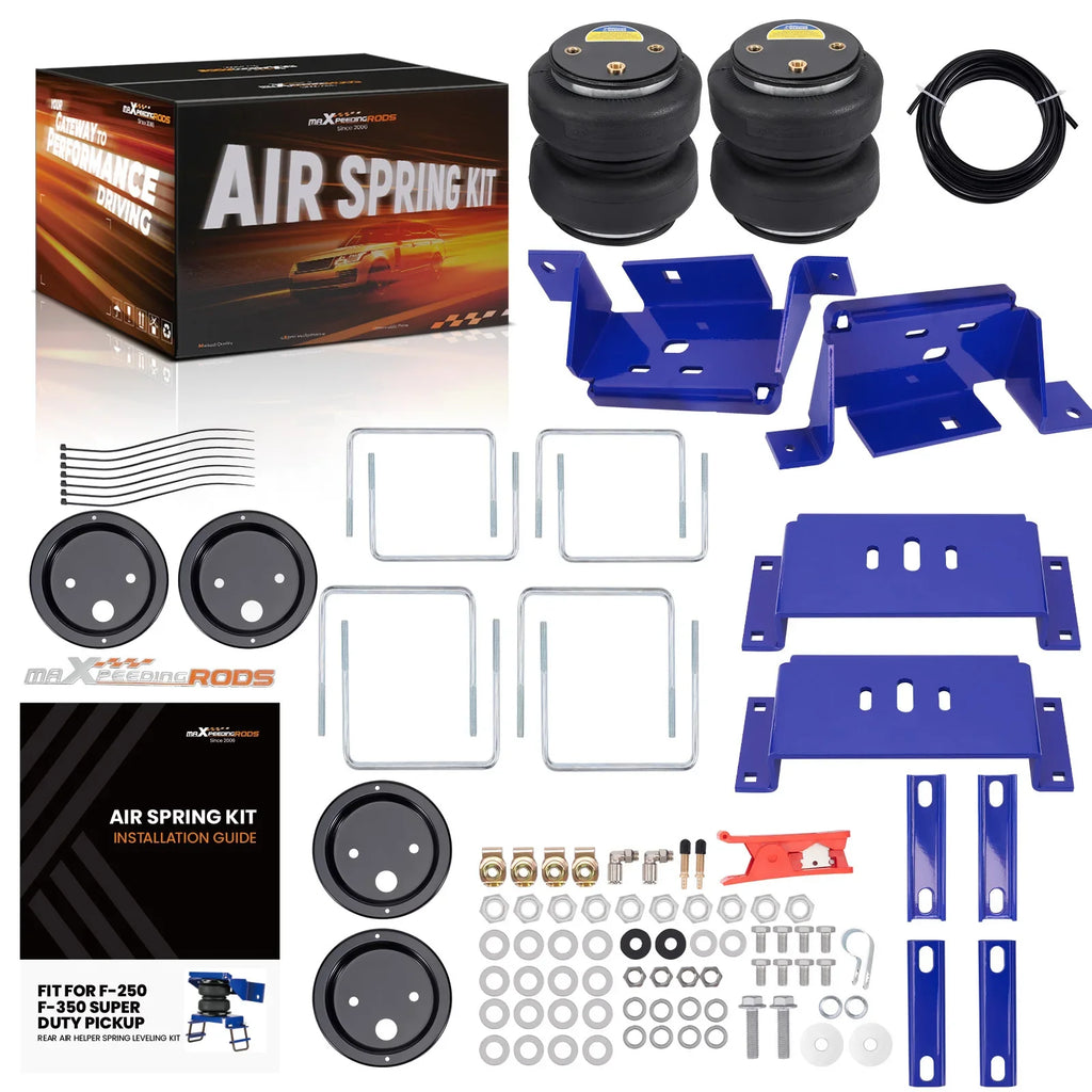 Rear Air Spring Bags Leveling Kit for Ford F250 F350 Super Duty Pickup 4WD / RWD 1999-2007 up to 5000 LBS