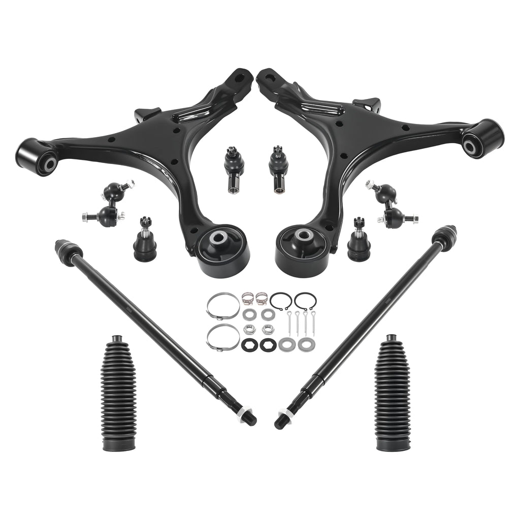 Suspension Kit 12x Front Control Arms W/ Ball Joints Sway Bar End Link for HONDA CR-V 2002 - 2006 All 4x4 / 2WD