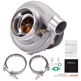 Universal GT3076 Racing Dual Ceramic Ball Bearing Turbo Turbocharger A/R 0.82 0.63 Water & Oil Cooled
