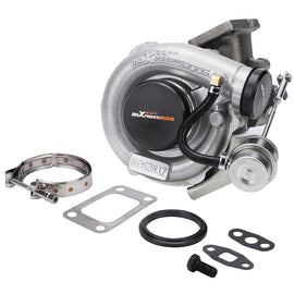 Universal Turbocharger T3 .63 A/R Oil Cooled V Band for 4 6 Cylinder Billet