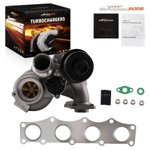 Load image into Gallery viewer, Upgrade 6+6 Billet Wheel TD04 Turbo for BMW 320i 328i 520i 528i X1 X3 Z4 N20 2.0L 2012-2018 Water Cooling