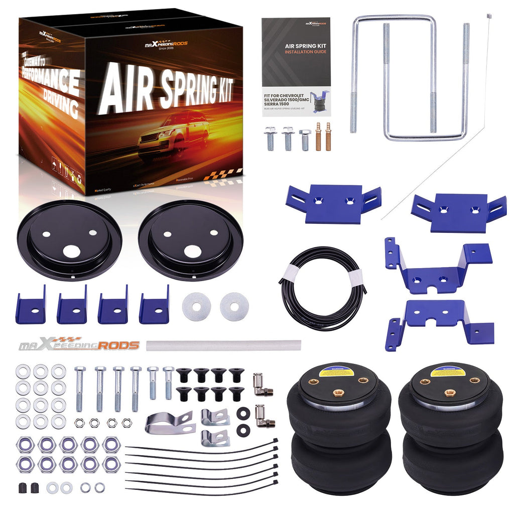 Up to 5000 LBS Air Spring Leveling Kit for Chevy Silverado GMC Sierra 1500 Short Bed 6' 6" 2007-2017