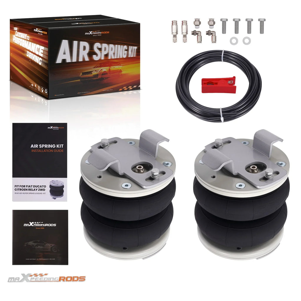 Rear Air Suspension Helper Kit for Fiat Ducato Citroen Relay Peugeot Boxer Jumper Motorhome Camper 1994-2024
