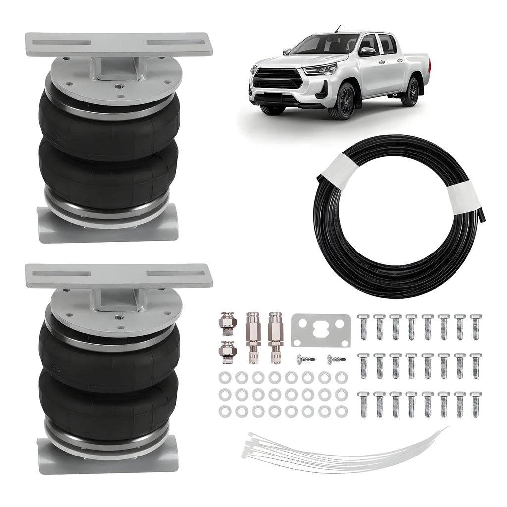 Rear Air Suspension Leaf Spring Bag Load Assist Helper Kit for Toyota Landcruiser V8 70 76 78 79 VDJ79 2009+