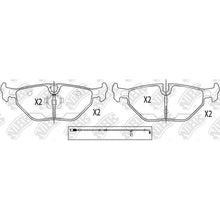 Load image into Gallery viewer, Rear Brake Pads For BMW MG Rover SAAB SAIC