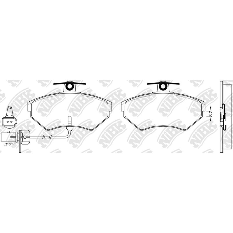 Front Brake Pads For Audi Chevrolet Seat Volkswagen
