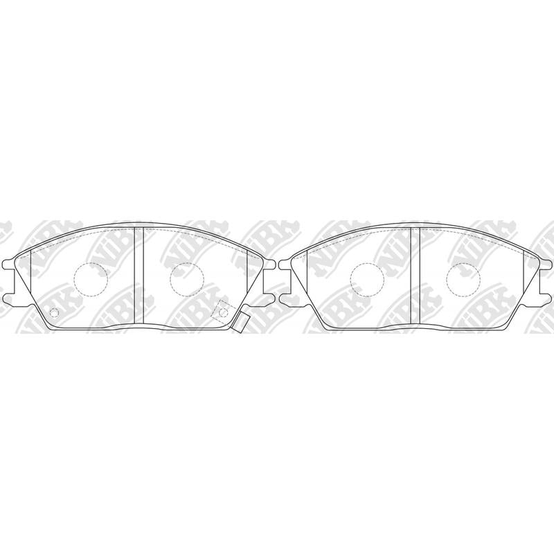 Front Brake Pads For Hyundai NIBK PN0091