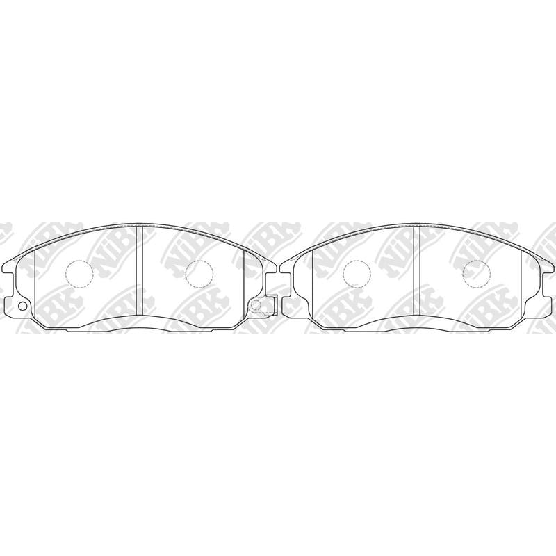 Front Brake Pads For Daewoo Hyundai Ssangyong NIBK PN0103