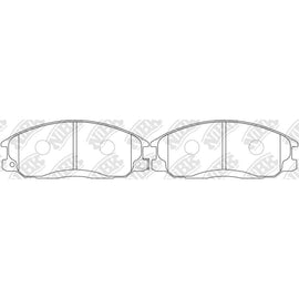 Front Brake Pads For Daewoo Hyundai Ssangyong NIBK PN0103