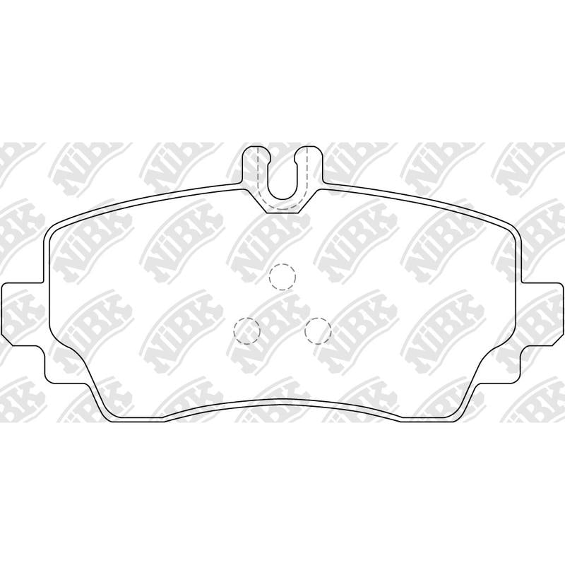 Front Brake Pads For Mercedes-Benz NIBK PN0124
