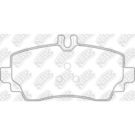 Front Brake Pads For Mercedes-Benz NIBK PN0124