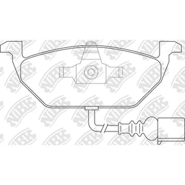 Front Brake Pads For Audi Seat Skoda Volkswagen