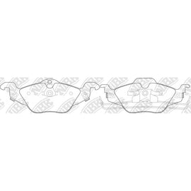 Front Brake Pads For Holden Opel NIBK PN0189