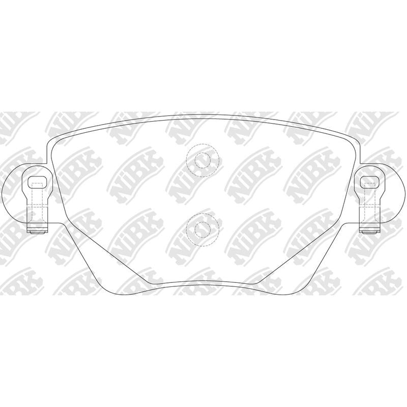 Rear Brake Pads For Ford Jaguar Luxgen Renault NIBK PN0194
