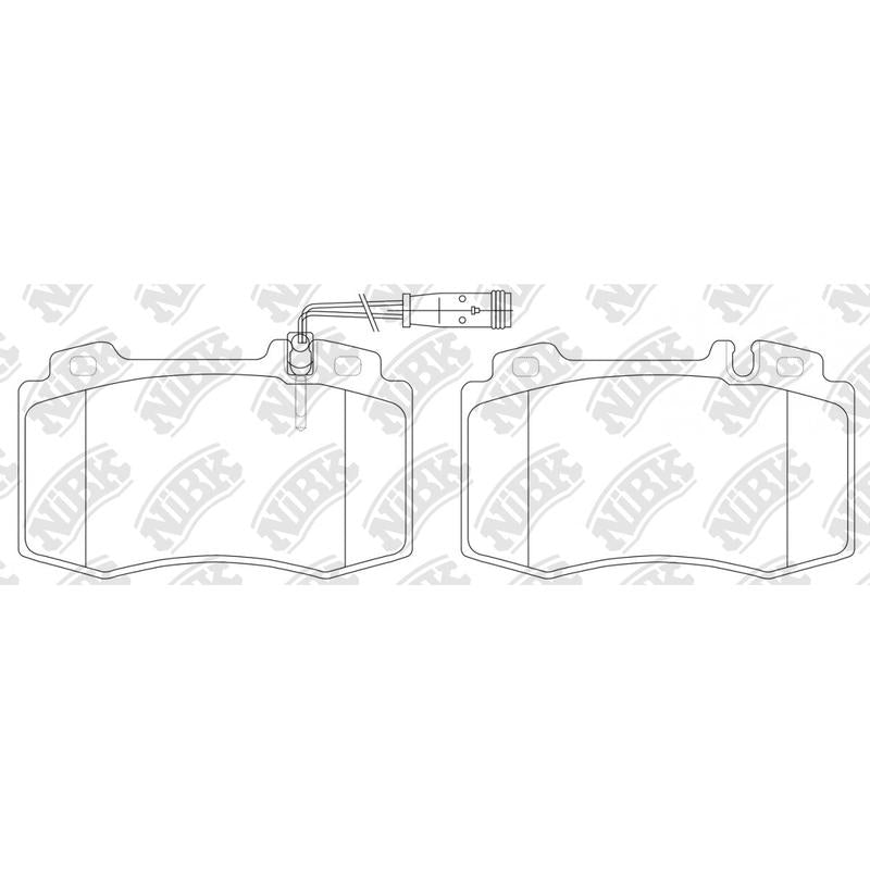 Front Brake Pads For Mercedes-Benz NIBK PN0196W