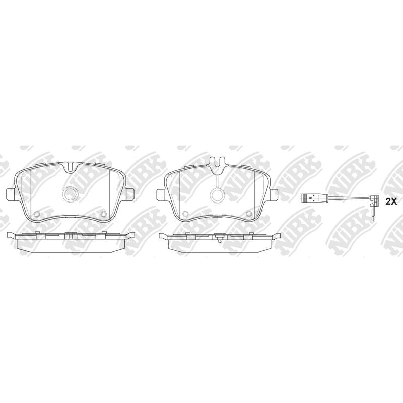 Front Brake Pads For Mercedes-Benz NIBK PN0199W