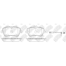 Front Brake Pads For Mercedes-Benz NIBK PN0199W