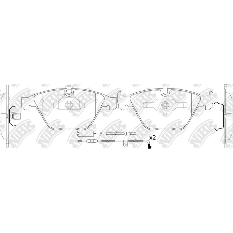 Front Brake Pads For BMW NIBK PN0222W