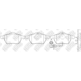 Front Brake Pads For Audi Ford Seat Skoda Volkswagen