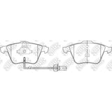 Front Brake Pads Set for Audi A6 | OEM Fit Replacement