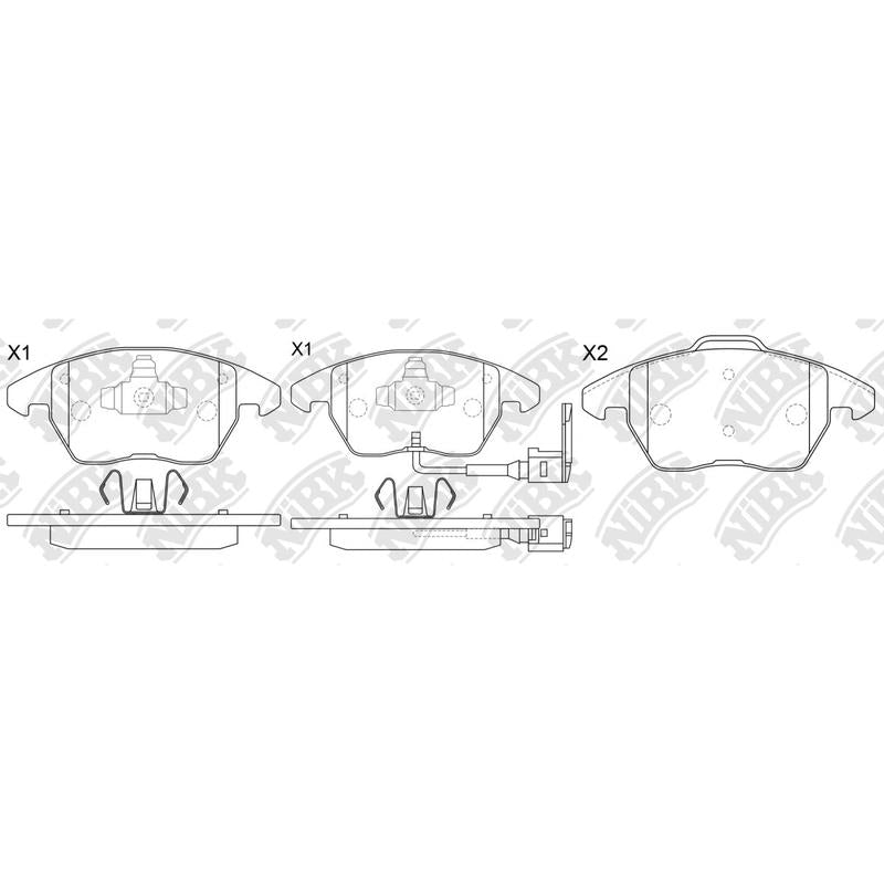 Front Brake Pads For Audi Peugeot Skoda Volkswagen